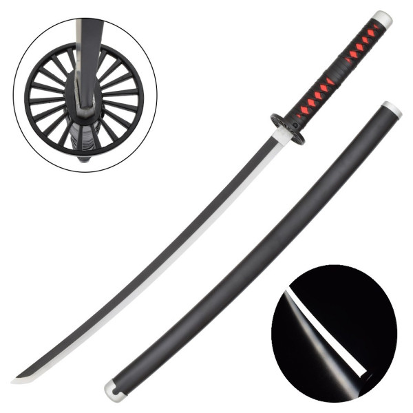 Katana ornemental LED Tanjiro - version bambou déco