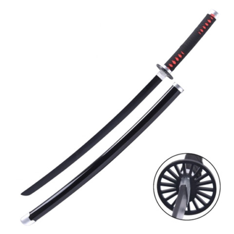 Katana Tanjiro Demon Slayer lame bambou décoration 96 cm