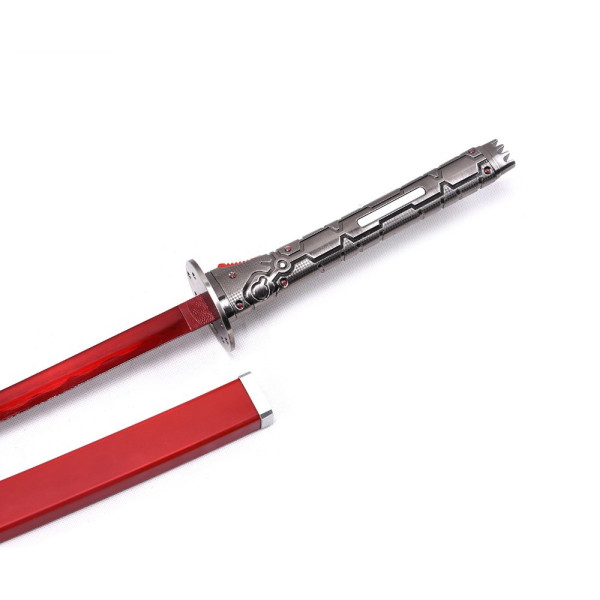 Katana ornemental Murasama - lame rouge décorative