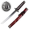 Set Katana Wakizashi Tanto rouge décoratif 3 pièces