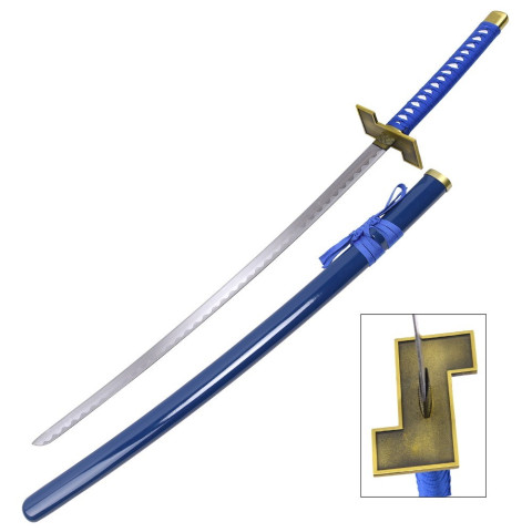 Katana ornemental Grimmjow Bleach - lame acier décorative