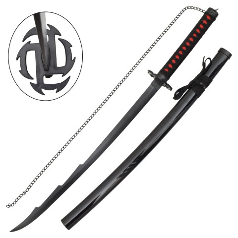 Katana ornemental lame bambou - style Bleach décoratif