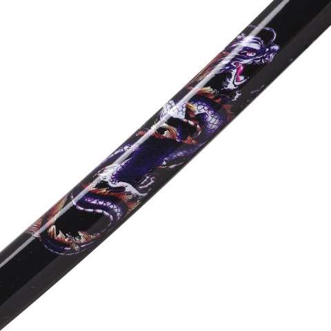 Katana Ornemental Lame Acier - Saya Motif Dragon
