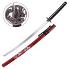 Katana ornemental saya rouge dragon - lame décorative