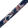 Katana ornemental lame acier - saya bleu motif dragon