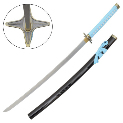 Katana ornemental Hyorinmaru Bleach - lame bambou déco