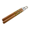 Nunchaku en bois de hêtre : robustesse et style dragon vert