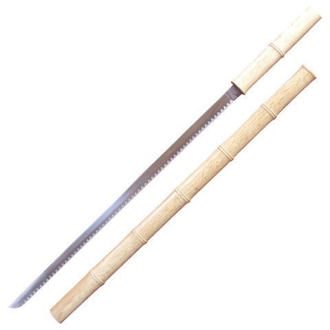 Katana ornemental lame acier - décoratif manche bois