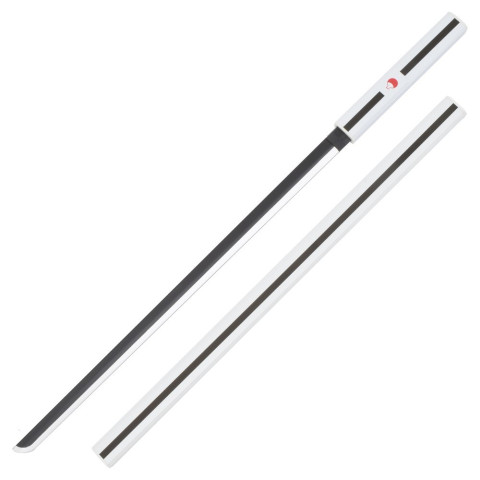 Katana ornemental Naruto lame bambou blanc décoratif