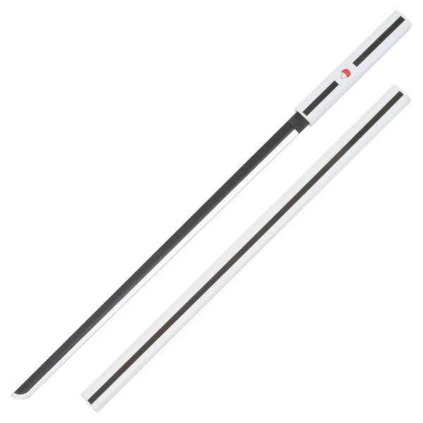 Katana ornemental Naruto lame bambou blanc décoratif