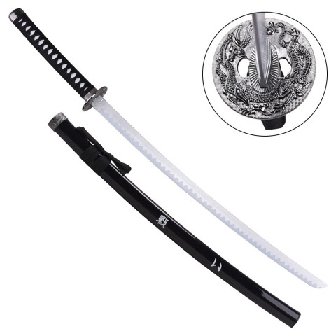 Katana ornemental Demon Slayer lame bambou décoratif