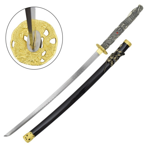 Katana ornemental Highlander - lame acier décorative