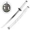 Set Katana Wakizashi Tanto blanc - décoratif dragon