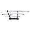 Set Katana Wakizashi Tanto blanc - décoratif dragon