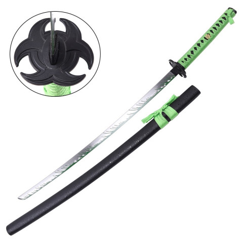 Katana ornemental style Zombie - décoratif, tsuba biohazard