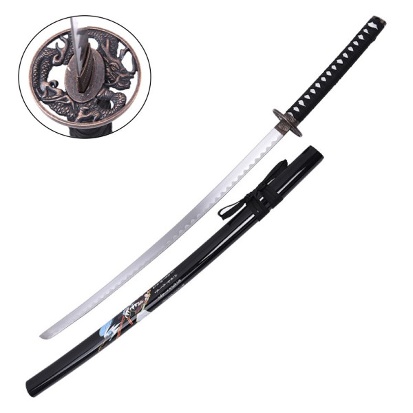 Katana ornemental - lame acier inox décorative