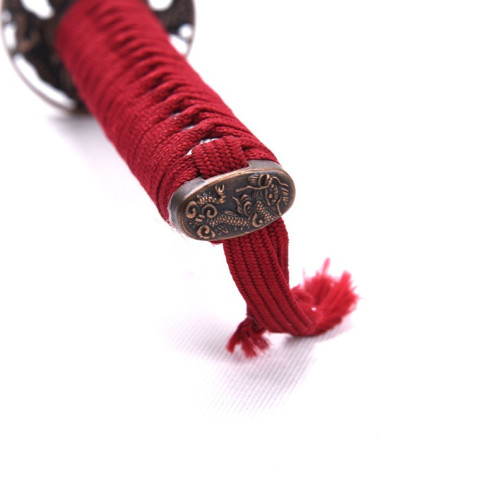 Katana ornemental rouge - lame acier décorative